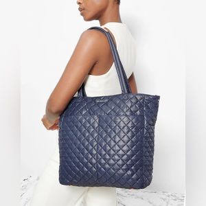 MZ Wallace Deep Blue Quilted Tote